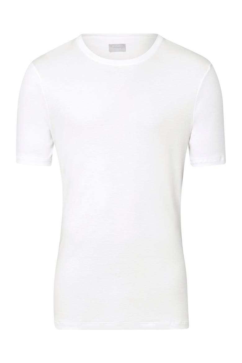 Sea Island Cotton Crew Neck T-shirt, Main, color, White