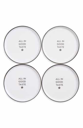 Set of 4 Melamine Appetizer Plates