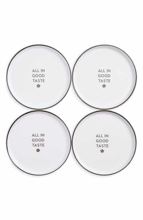 Set of 4 Melamine Appetizer Plates