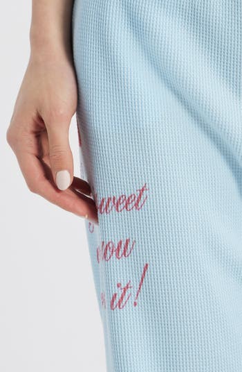 Life is Sweet Waffle Knit Wide Leg Sweatpants
