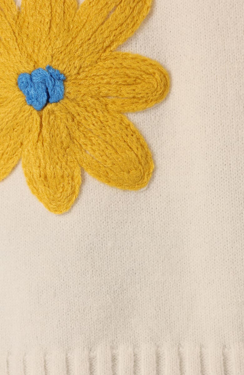 Petal & Pup Raelynn Embroidered Flower Sweater, Alternate, color, Cream