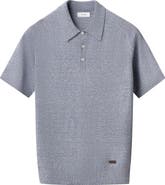 Eton Linen & Cotton Fine Knit Polo