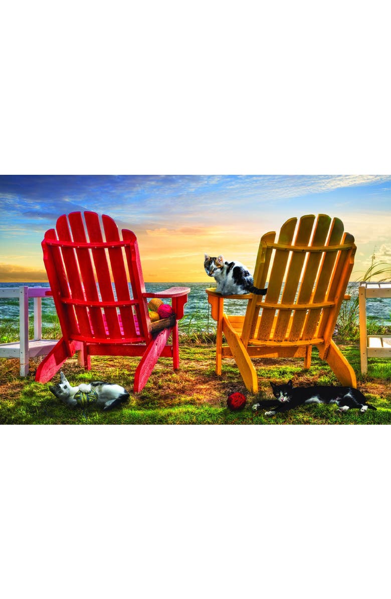 Sunsout Cat Nap at the Beach 1000 piece Jigsaw Puzzle for Adults, Alternate, color, Multicolor