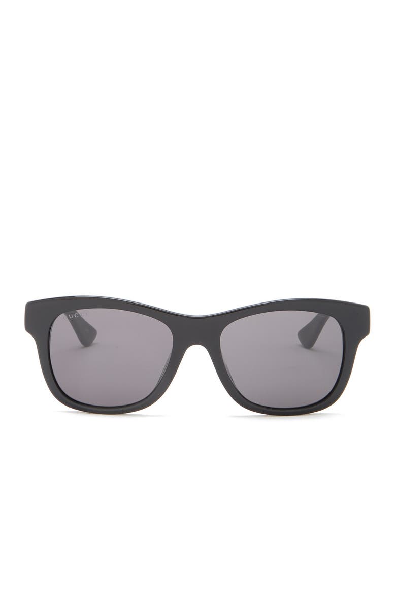Gucci 53mm Rectangle Sunglasses, Alternate, color, 
