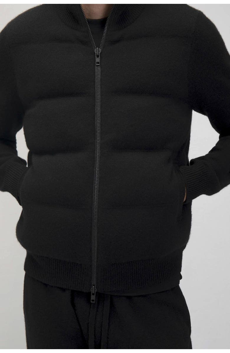 NAKED CASHMERE Didier Cashmere Puffer Jacket, Alternate, color, Black