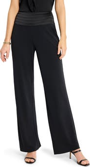 NIC+ZOE Cummerbund Waist Crepe Pants