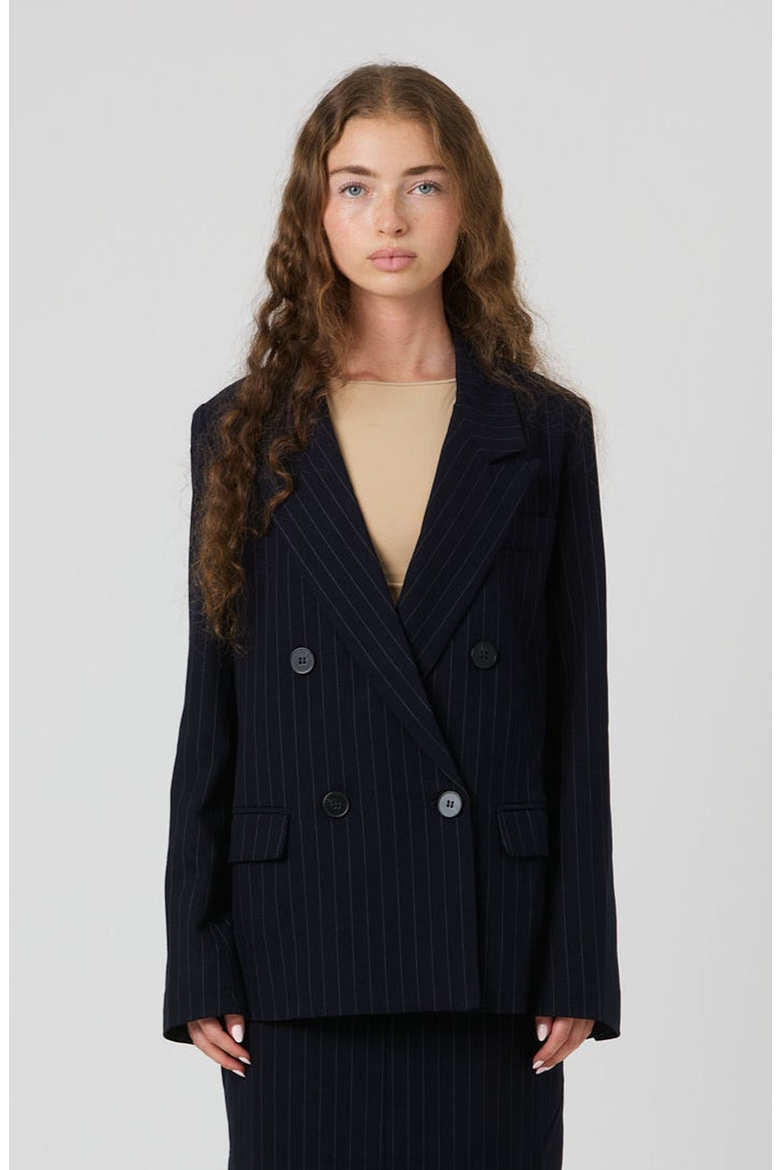 Romee Blazer, Main, color, Navy Blue