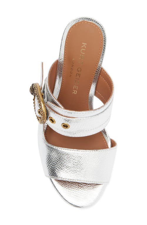 Kurt Geiger London Mayfair Mule In Silver