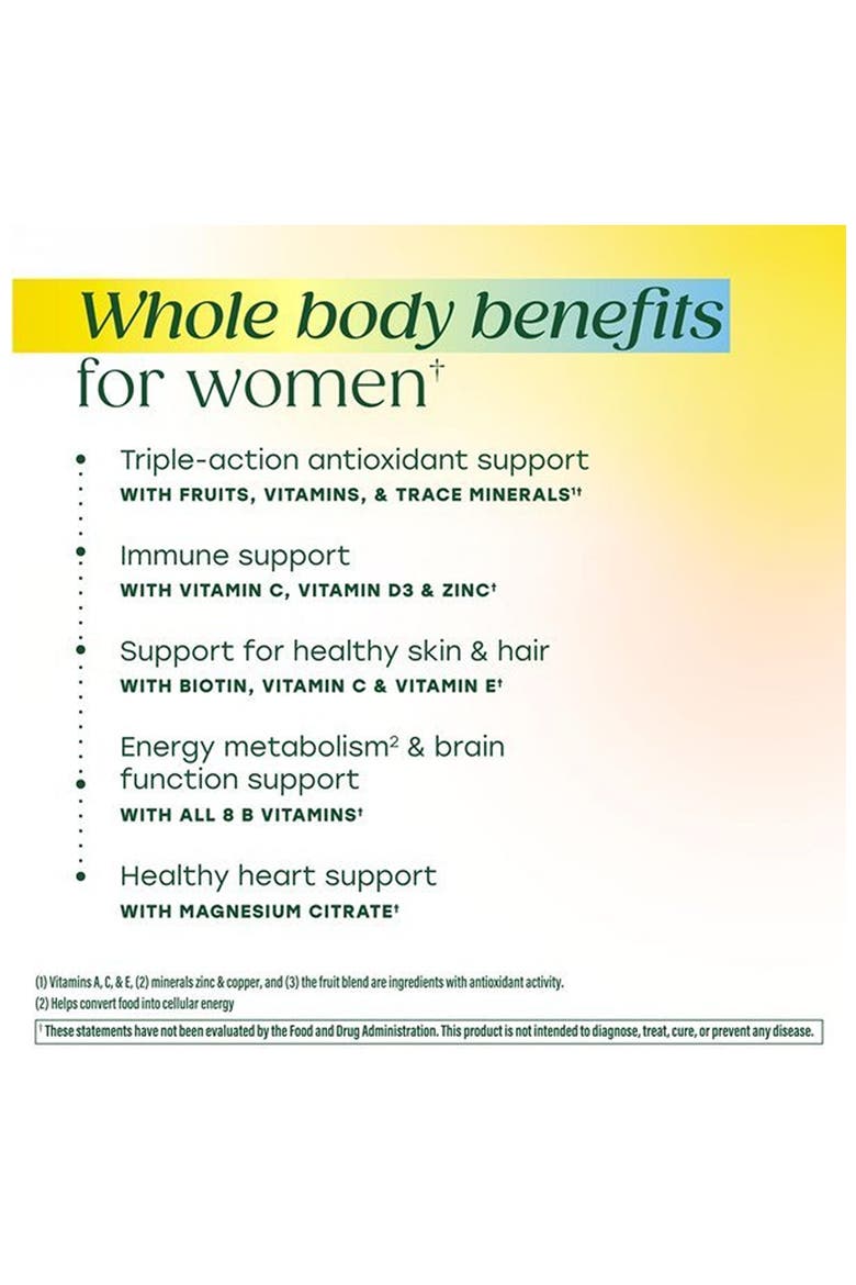 Whole Body Multivitamin Gummies for Women for Healthy Skin & Hair, Vegetarian, 90 Strawberry Gummies, Alternate, color, None