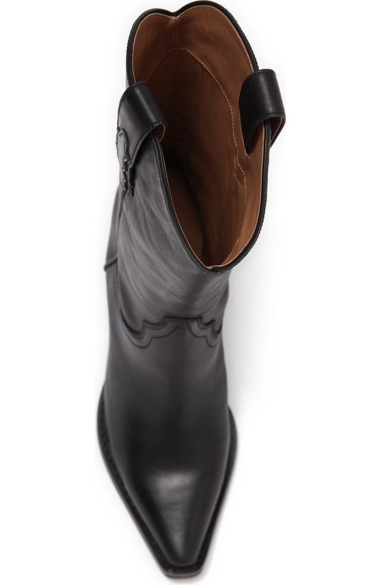 Jeffrey Campbell Floured Western Boot, Alternate, color, Black