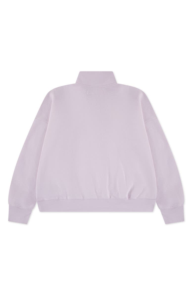 abercrombie kids Kids' Essential Quarter Zip Pullover, Alternate, color, Cradle Pink