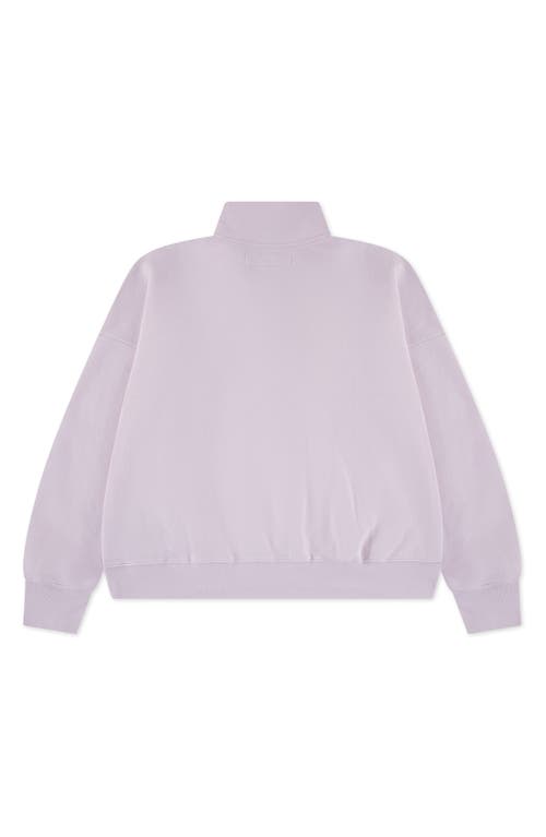 Abercrombie Kids Kids' Essential Quarter Zip Pullover In Purple