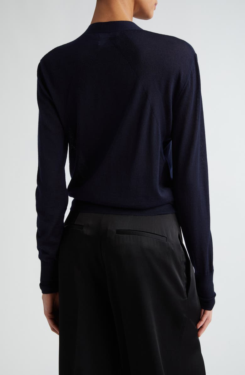 Jil Sander Featherweight Cashmere V-Neck Cardigan, Alternate, color, 