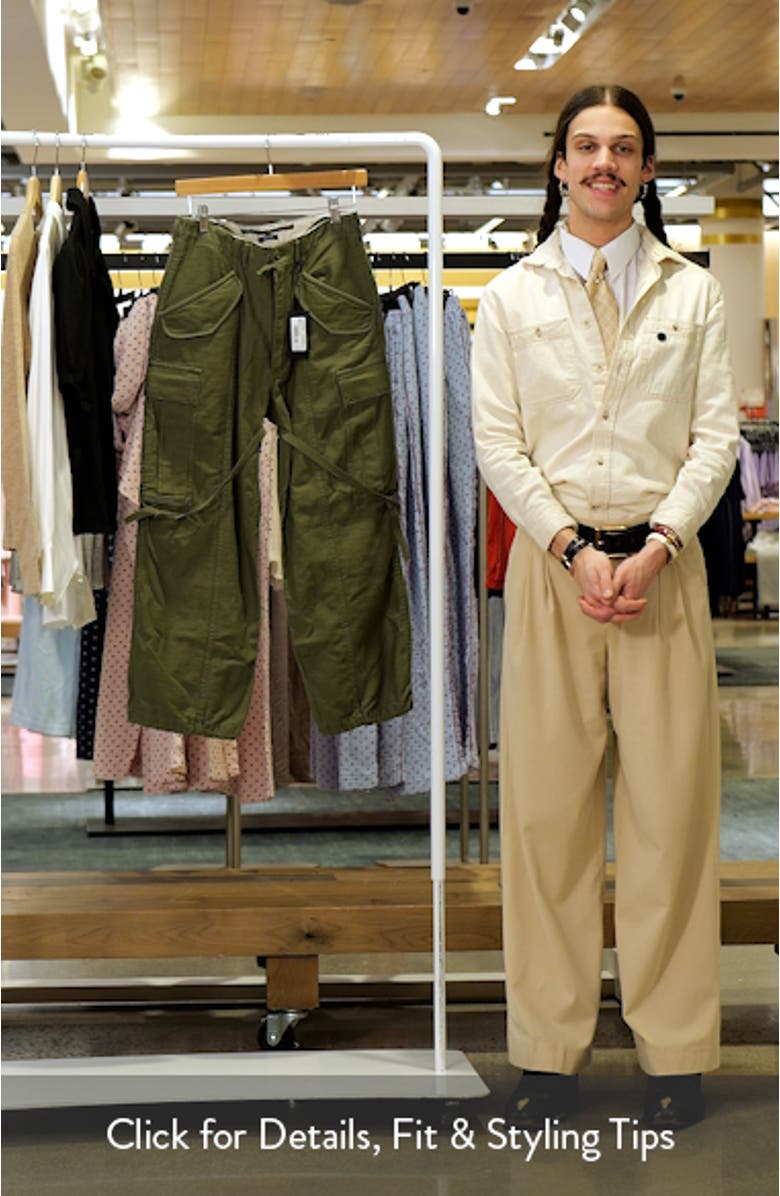 Cotton Twill Parachute Cargo Pants, sales video thumbnail