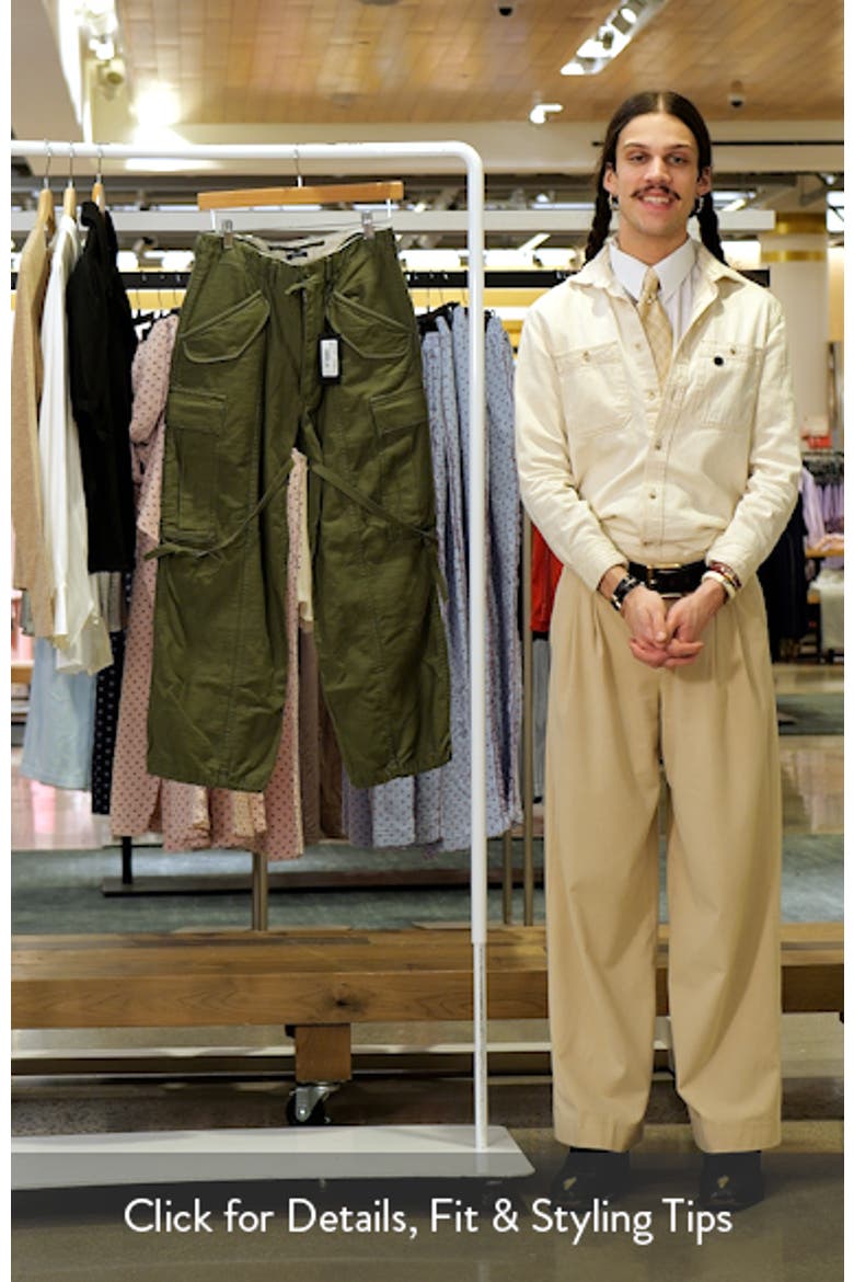 Cotton Twill Parachute Cargo Pants video
