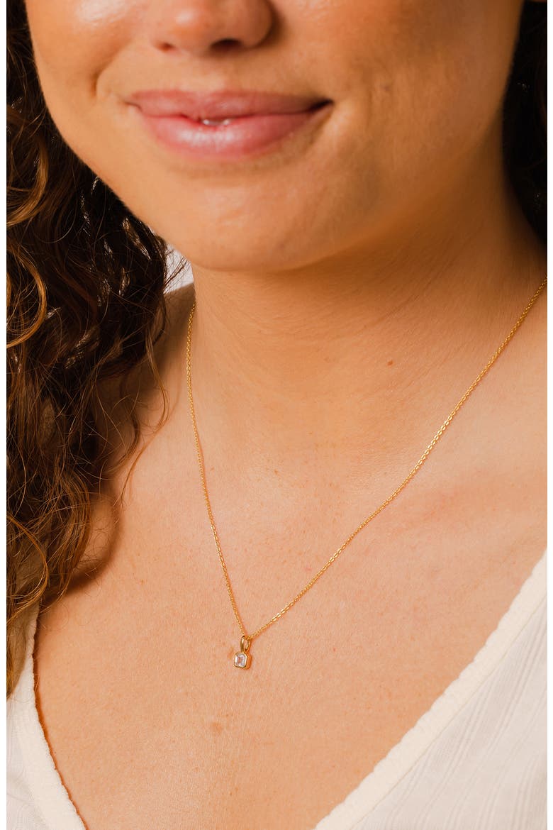 Birthstone Pendant Necklace, Alternate, color, GOLD