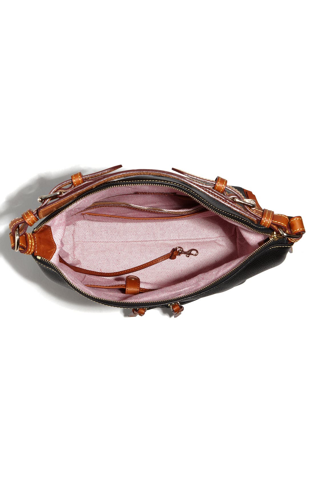 Dooney & Bourke 'Dillen - Medium' Zip Pocket Leather Hobo, Alternate, color, 