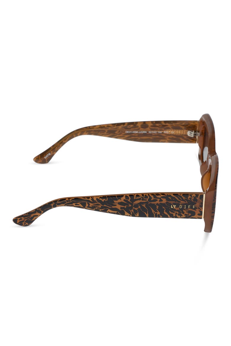 Katie Rectangle Sunglasses, Alternate, color, JUNGLE GREY