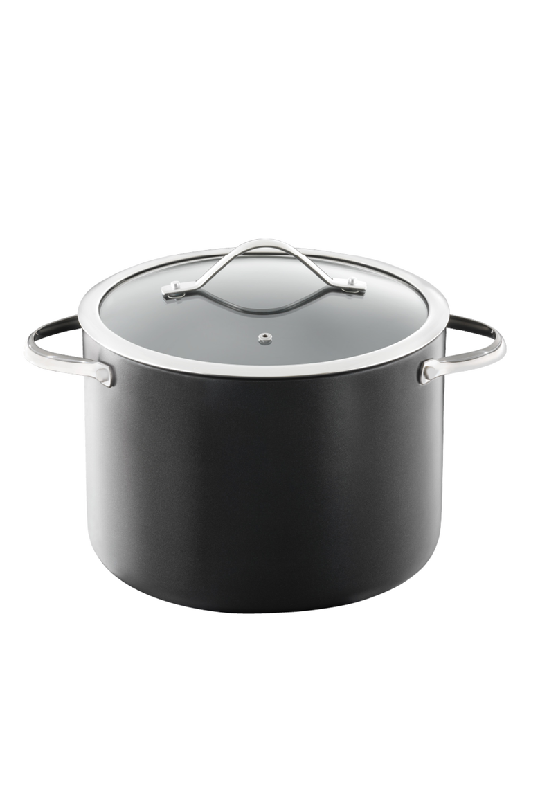 iD3® Stockpot with Lid 8qt, Main, color, BLACK
