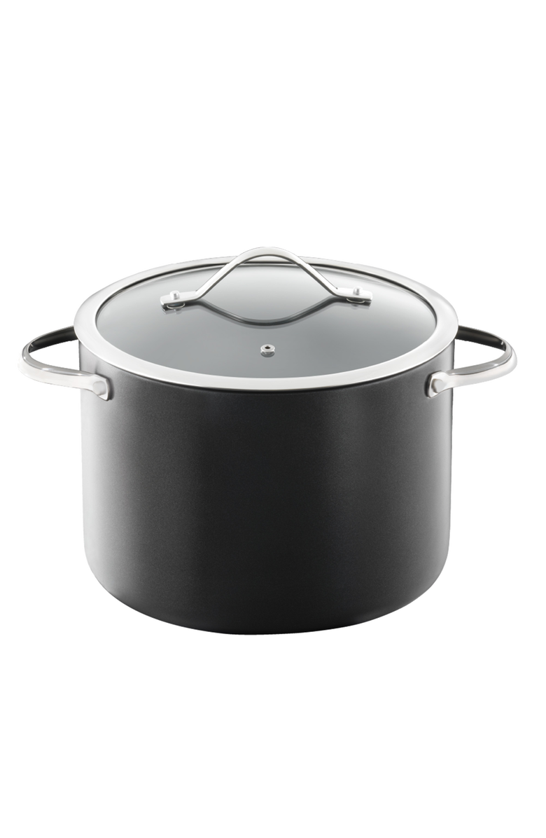 Cuisine::pro<sup>®</sup> iD3<sup>®</sup> Stockpot with Lid 8qt, Main, color, Black