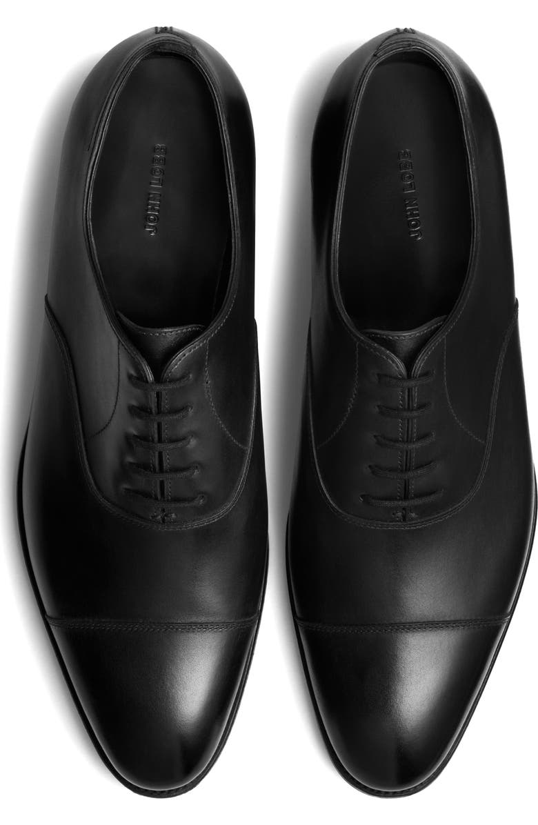 John Lobb City II Cap Toe Oxford, Alternate, color, Black