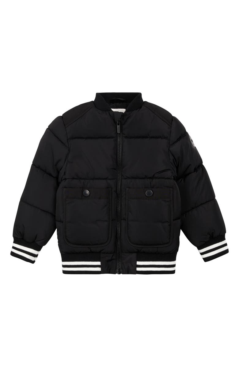 MILES BABY Kids' Midweight Puffer Jacket, Main, color, Black