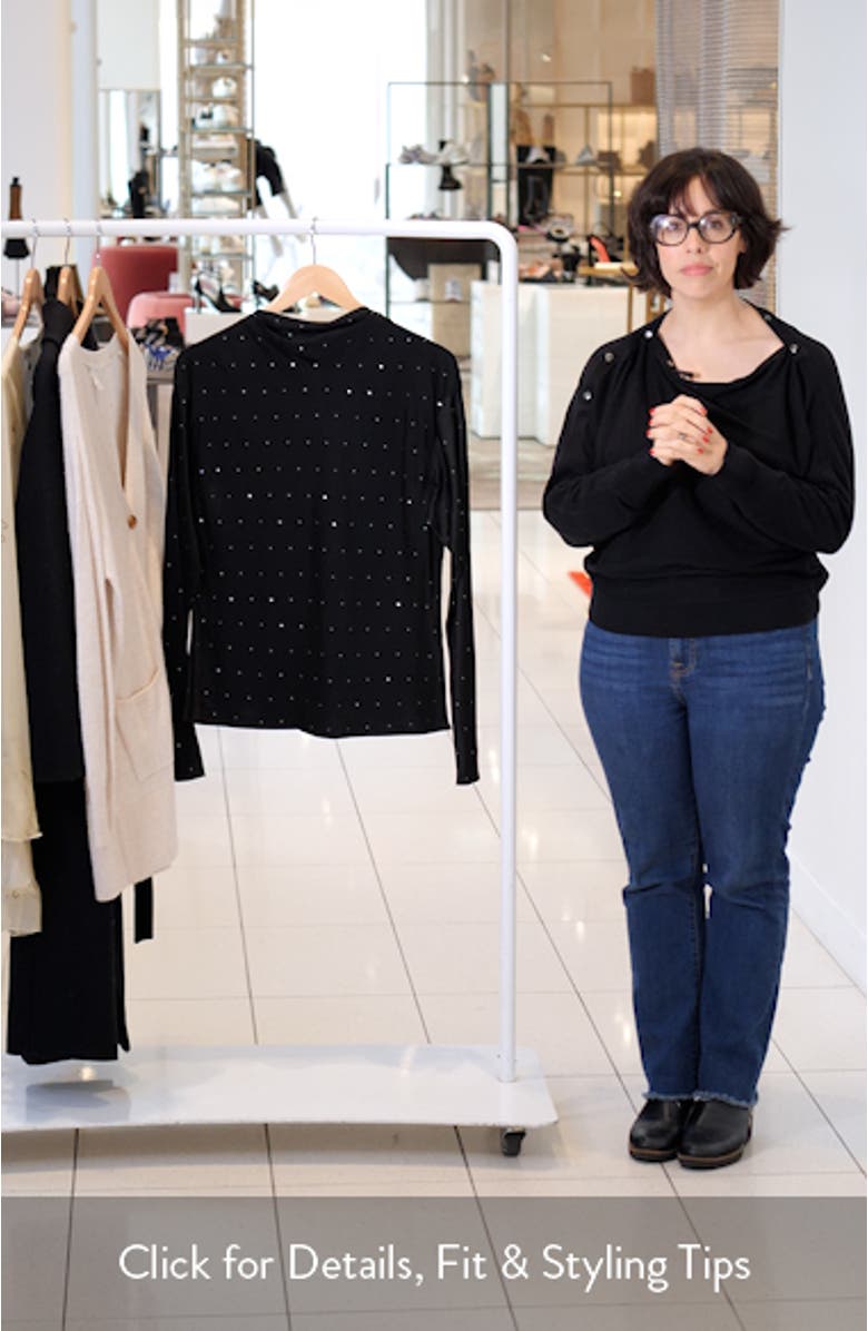 Georgia Embellished Satin Top, sales video thumbnail