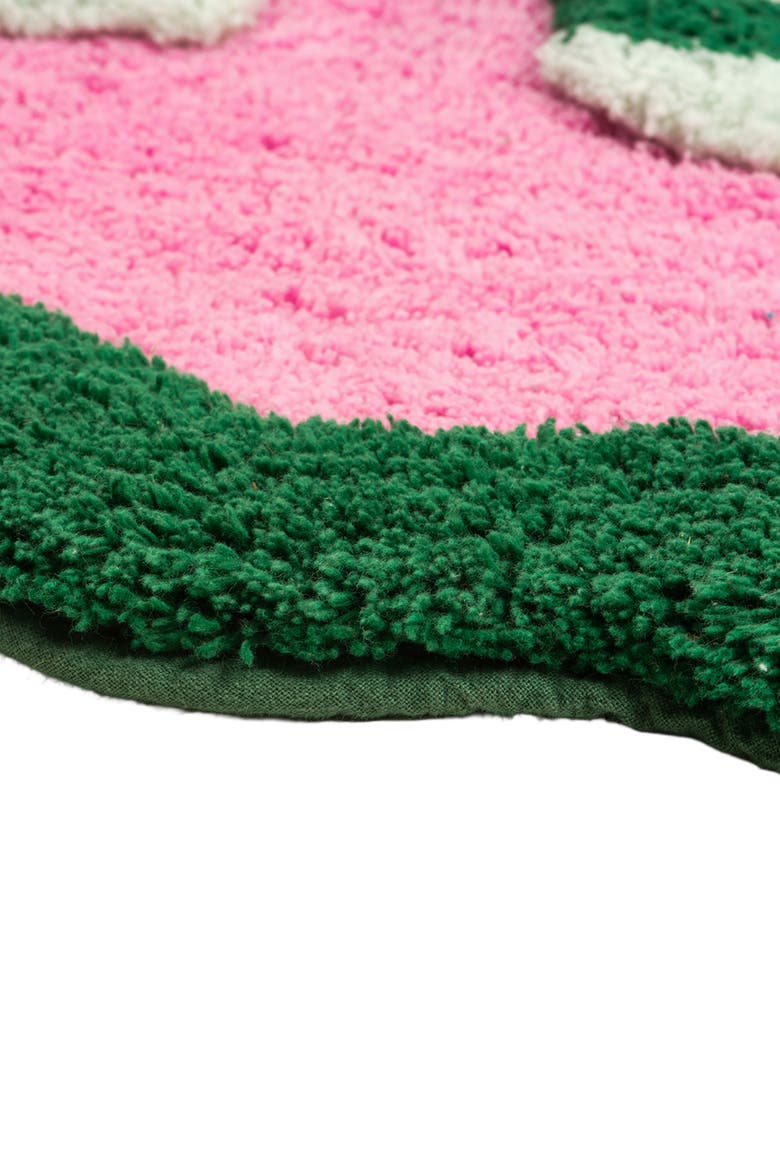 Punjab 100% Cotton Bath Mat 24X35 In, Alternate, color, Pink