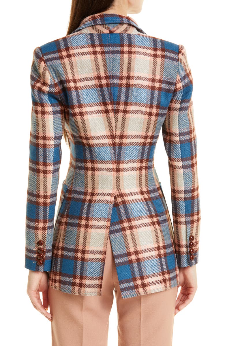 Smythe Plaid Wool Blazer, Alternate, color,
