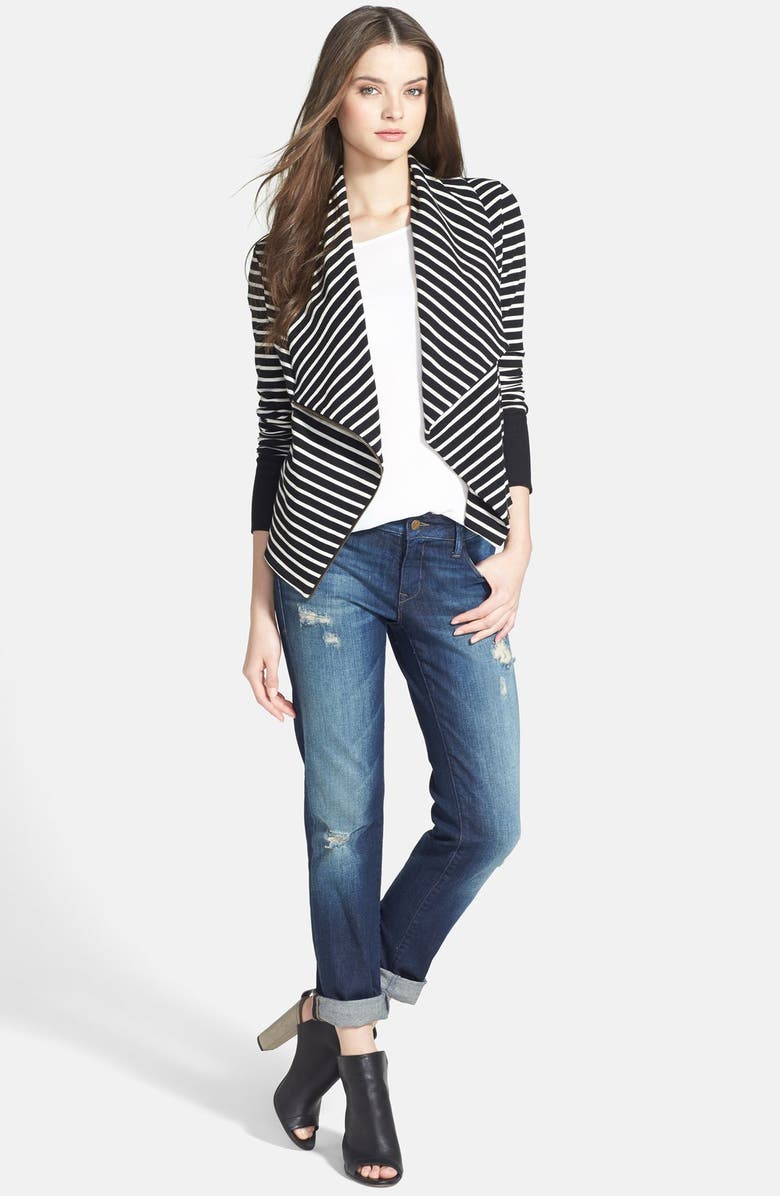 Caslon<sup>®</sup> Draped Neck Jacket, Alternate, color, 