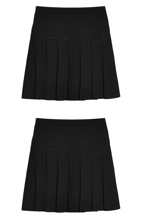 Kids' 2-Pack Pleated Skirts