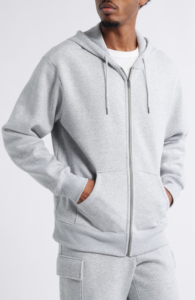 BP. Front Zip Hoodie, Alternate, color, Grey Soft Heather