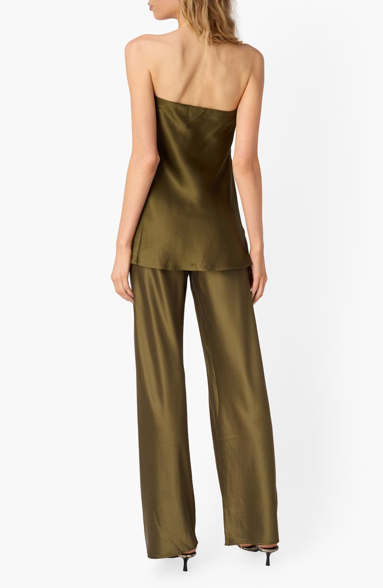 CAMI NYC Bonita Strapless Silk Top, Alternate, color, Grove