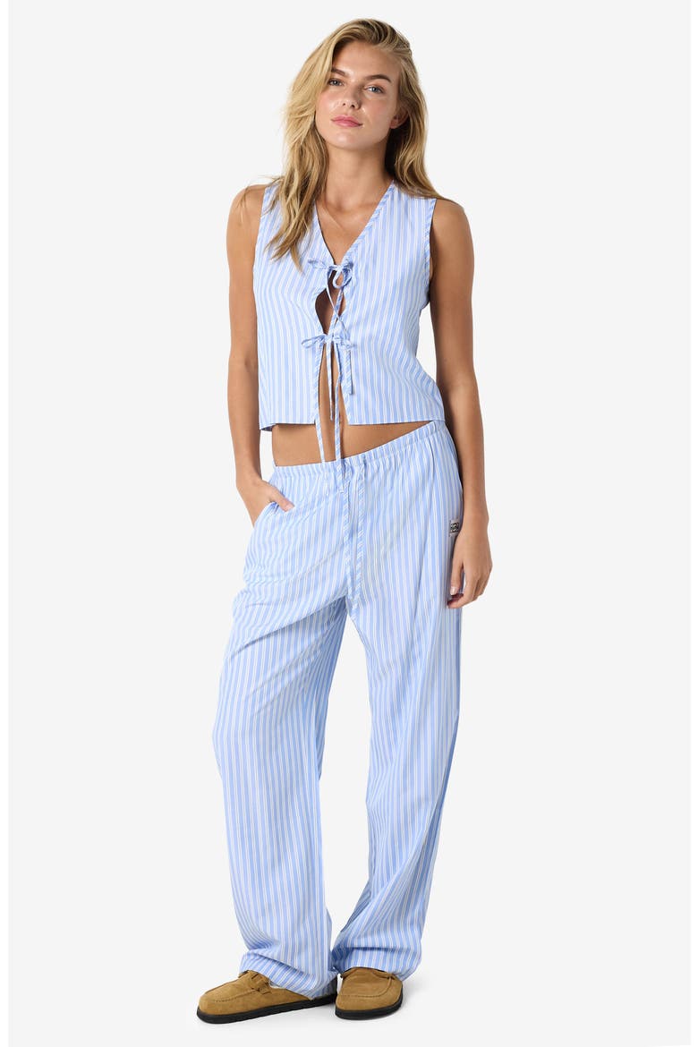 Frida Stripe Woven Pants, Alternate, color, SKY BLUE STRIPES WHITE