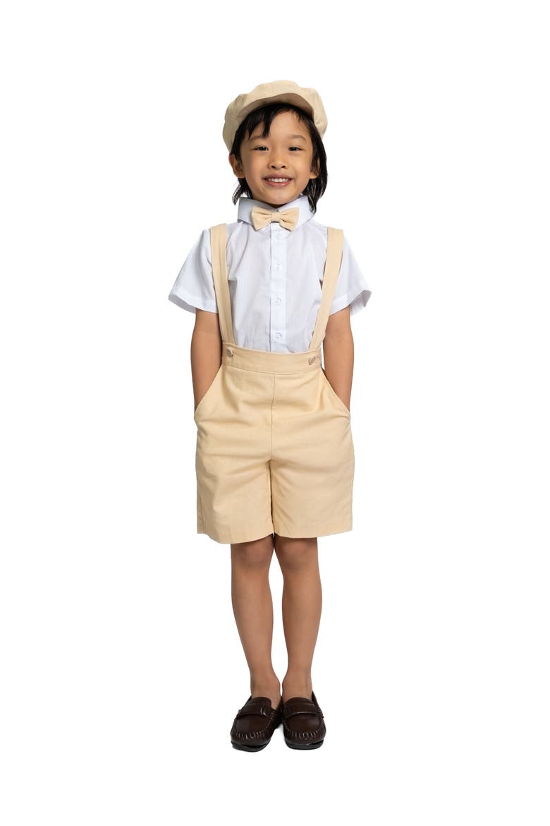 Kids' Eton 5-Piece Linen Set, Alternate, color, Sand