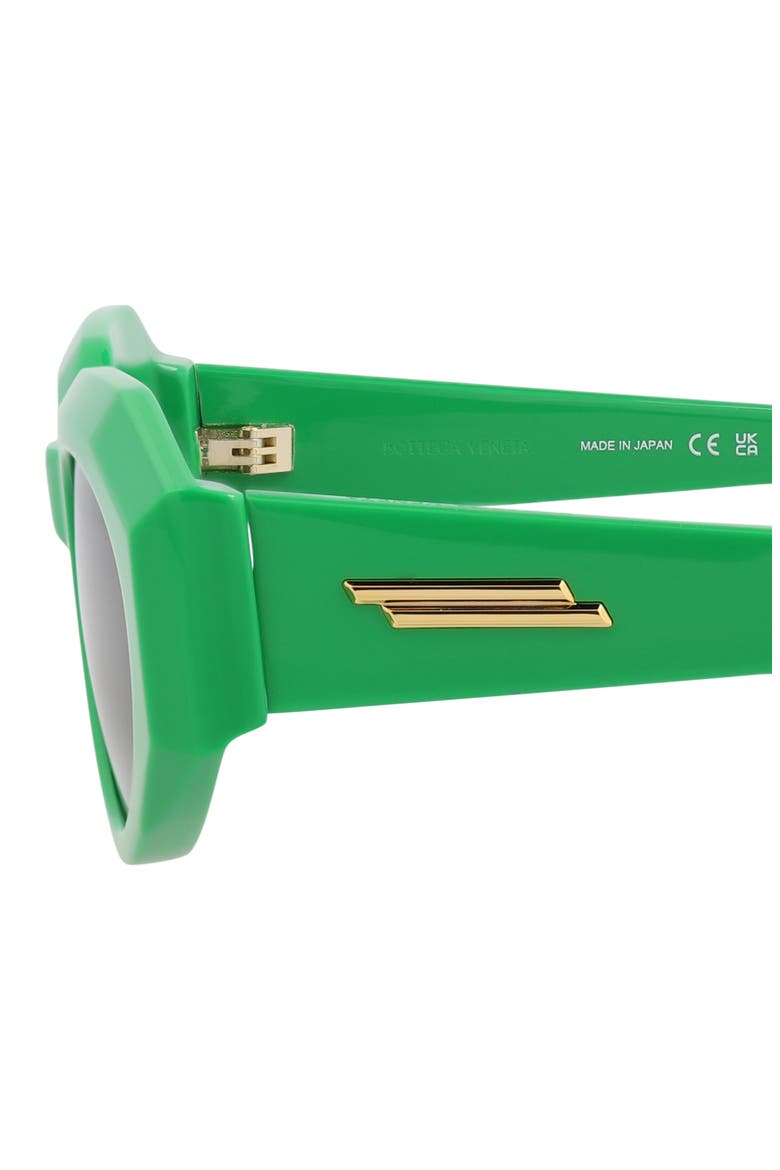 52mm Oval Sunglasses, Alternate, color, GREEN GREEN GREEN