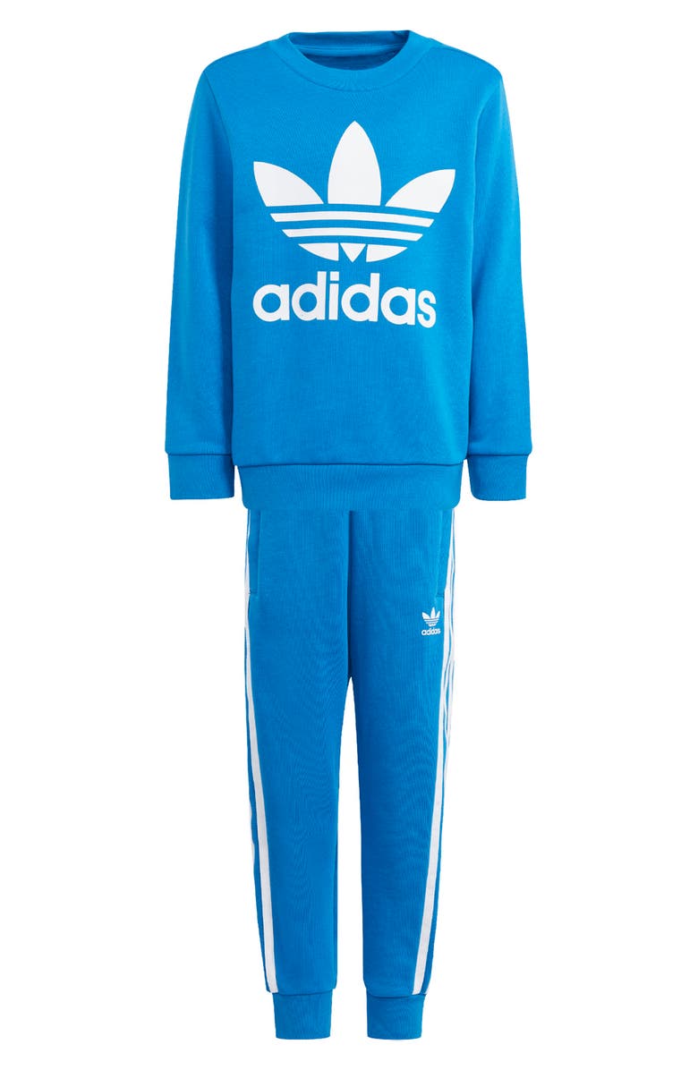 adidas Kids' Adicolor Lifestyle Graphic Sweatshirt & Joggers Set, Main, color, 