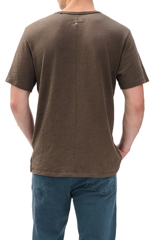 Rag & Bone Classic Flame Slub Cotton T-shirt In Brown