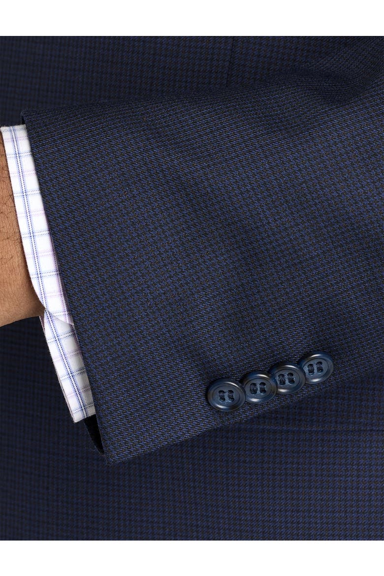 Big & Tall Mini Neat Suit Jacket, Alternate, color, NAVY