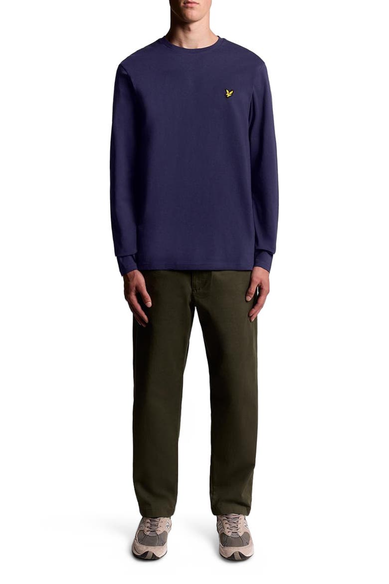 Plain Long Sleeve T-Shirt, Alternate, color, Navy