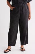Eileen Fisher Pinstripe Lantern Ankle Pants
