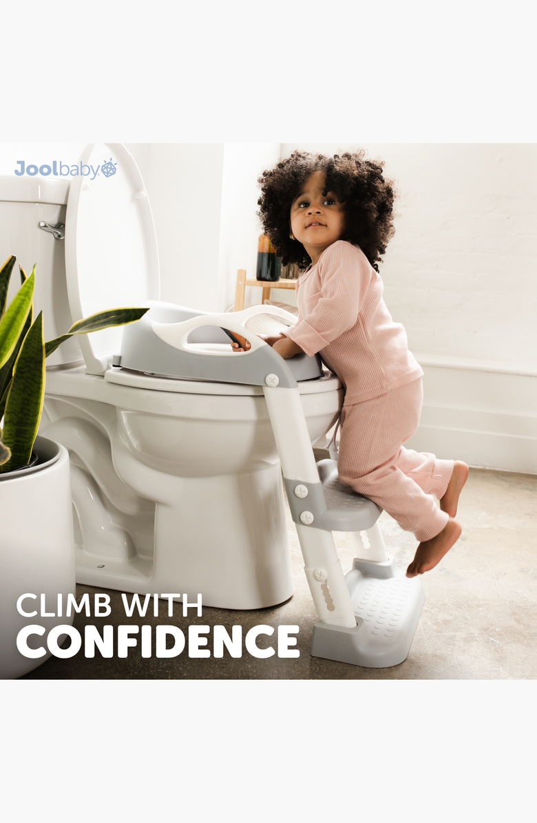 Jool Baby Potty Training Seat with Step Ladder, Alternate, color, Gray