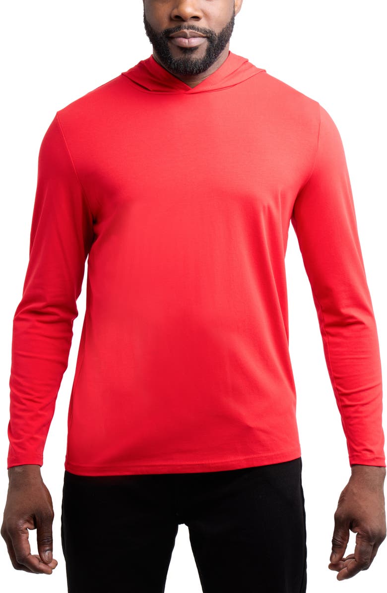 XRAY Long Sleeve Hooded T-Shirt, Alternate, color, Racer Red