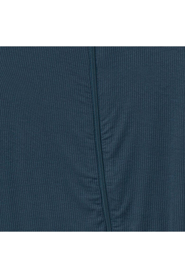 Long Sleeve Footless Rompers, Alternate, color, Blue