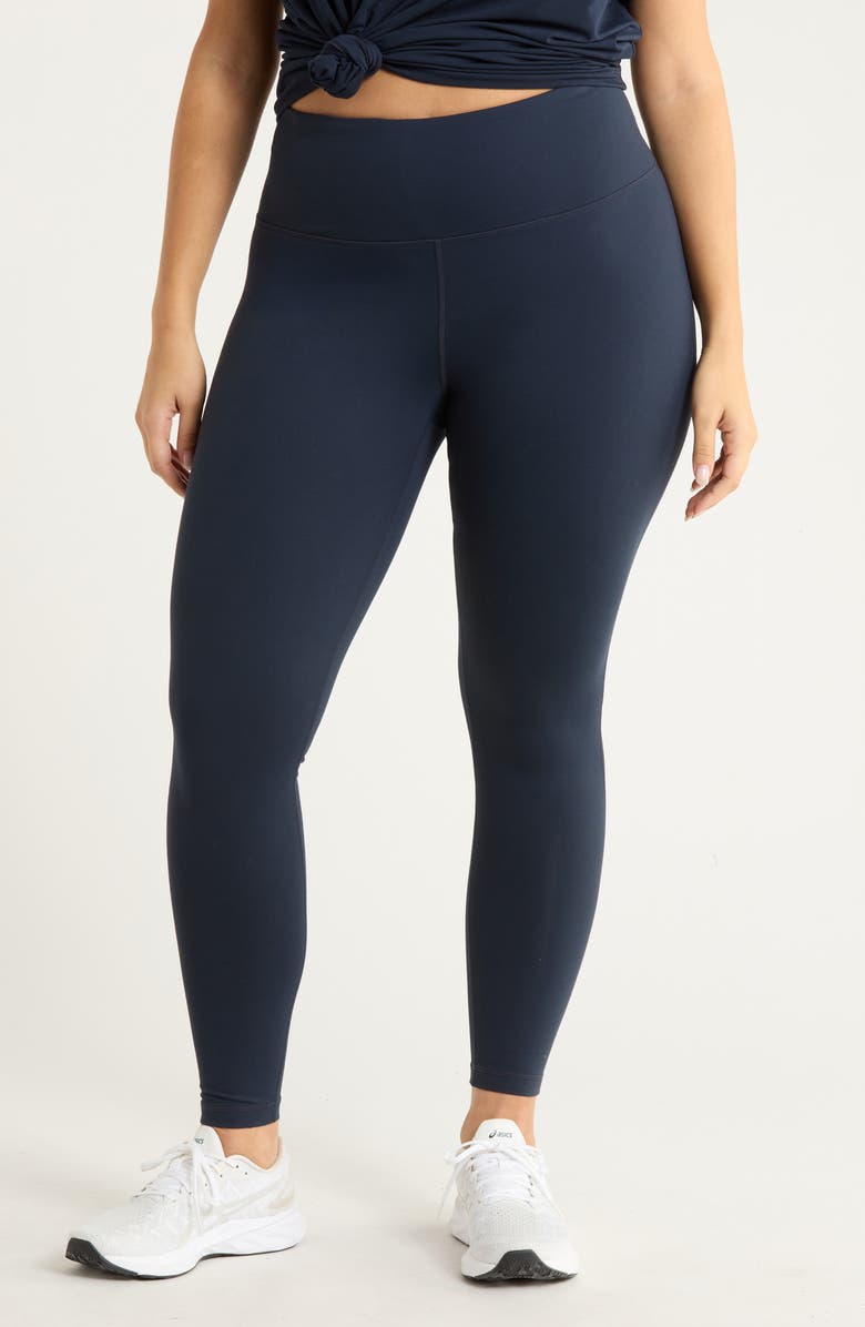 Zella Live In High Waist Leggings, Main, color, Navy Sapphire
