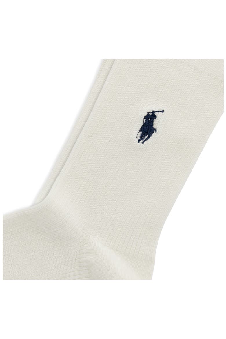 Rib Crew Socks, Alternate, color, IVORY