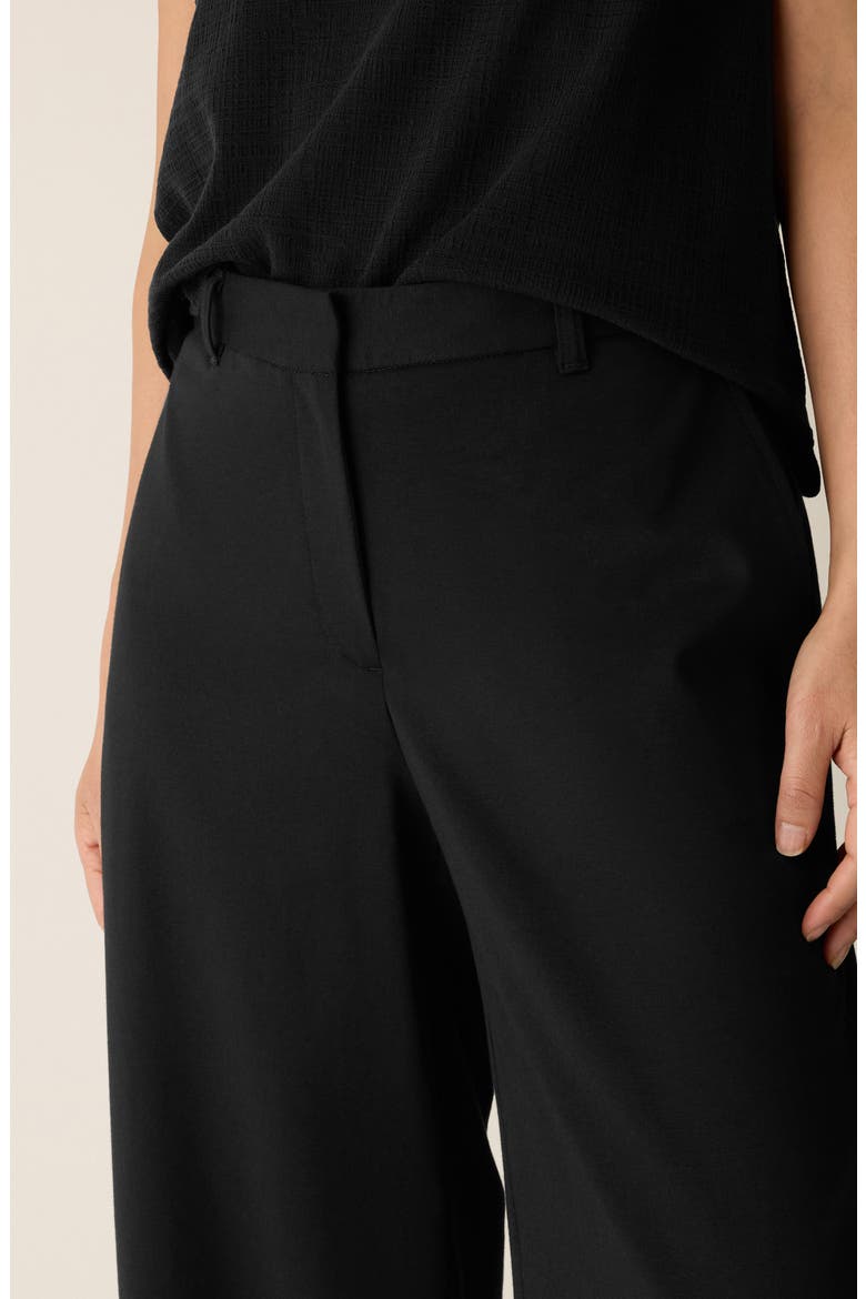 High Waist Ankle Wide Leg Pants, Alternate, color, BLACK