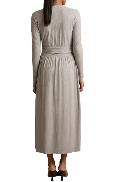 Reiss Madeline Maxi Wrap Dress In Gray