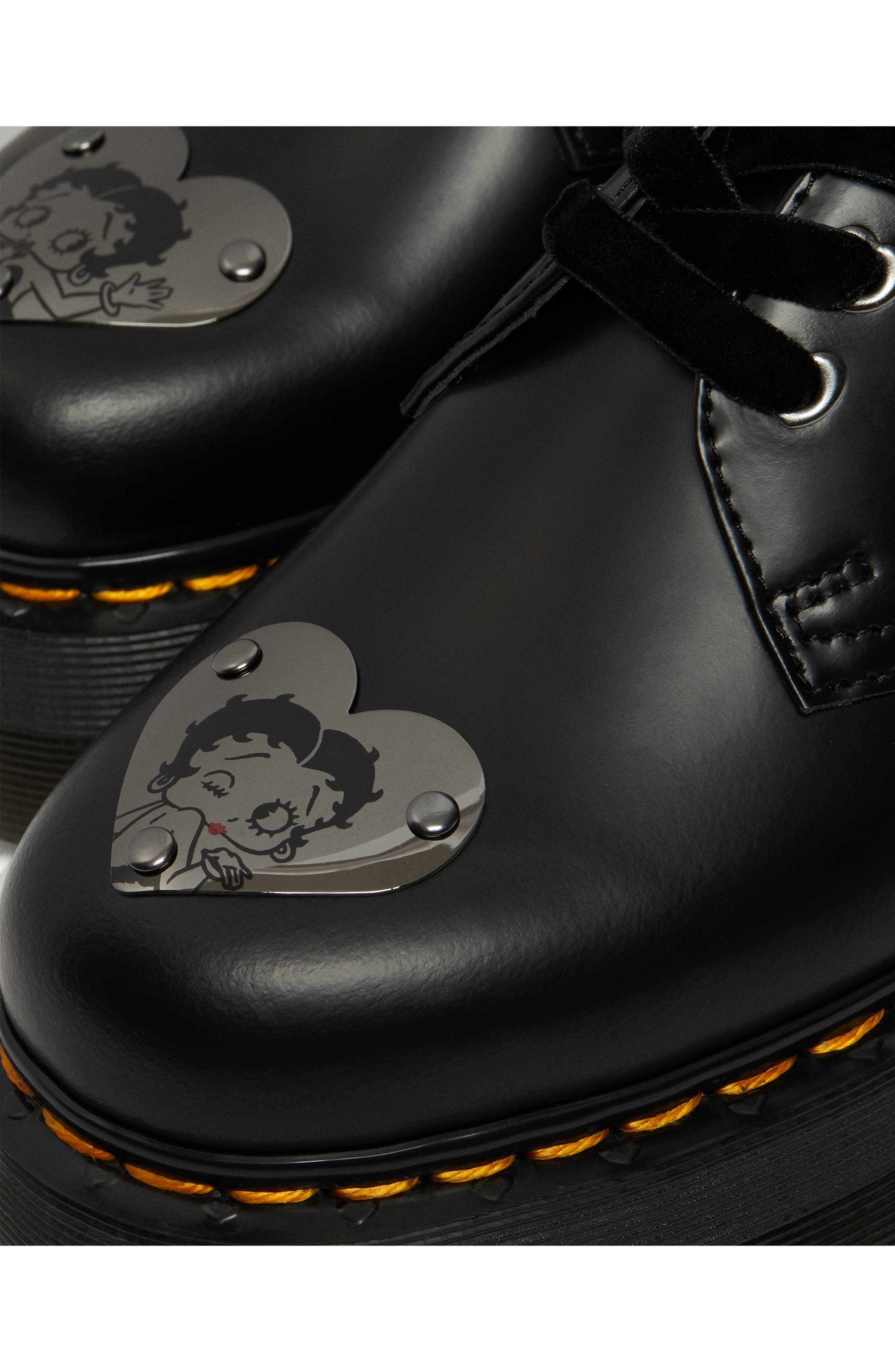 Dr. Martens 1461 Quad Betty Boop Water Repellent Platform Derby, Alternate, color, 