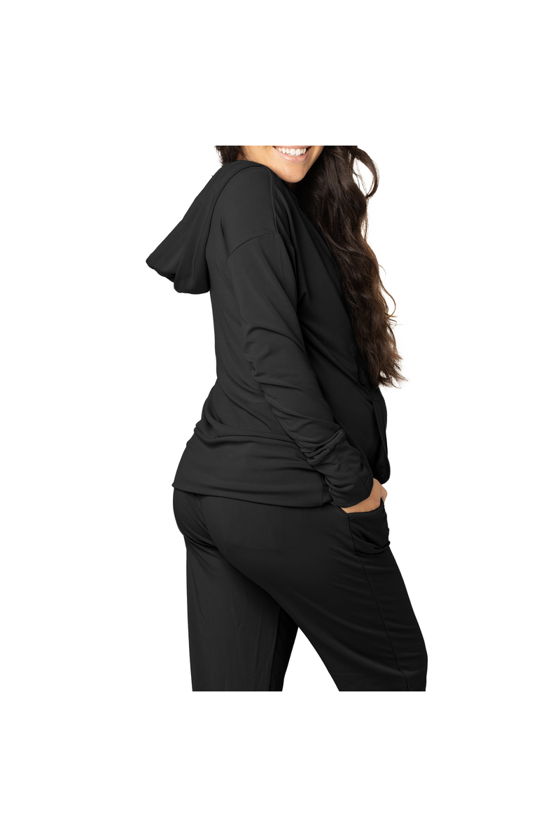 Kindred Bravely Maternity & Nursing Hoodie, Alternate, color, Black